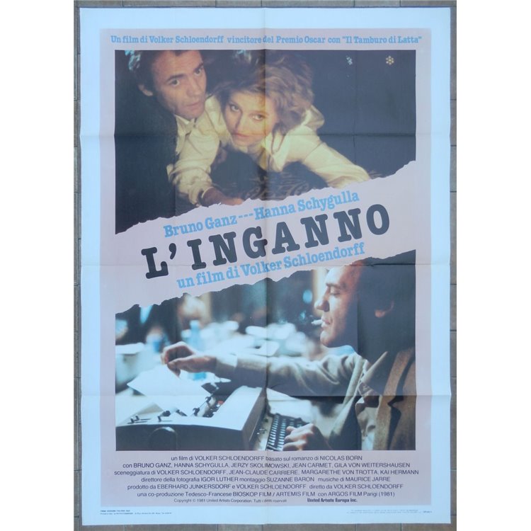 L'INGANNO Manifesto cinematografico originale 2F