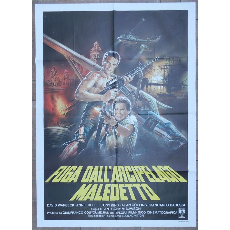 FUGA DELL'ARCIPELAGO MALEDETTO Manifesto cinematografico originale 2F