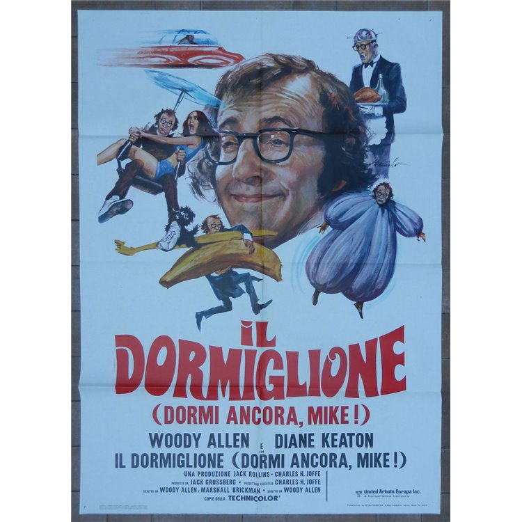 IL DORMIGLIONE Manifesto cinematografico originale 2F b