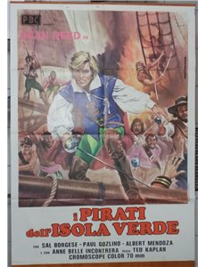 I PIRATI DELL'ISOLA VERDE Manifesto cinematografico originale 2F