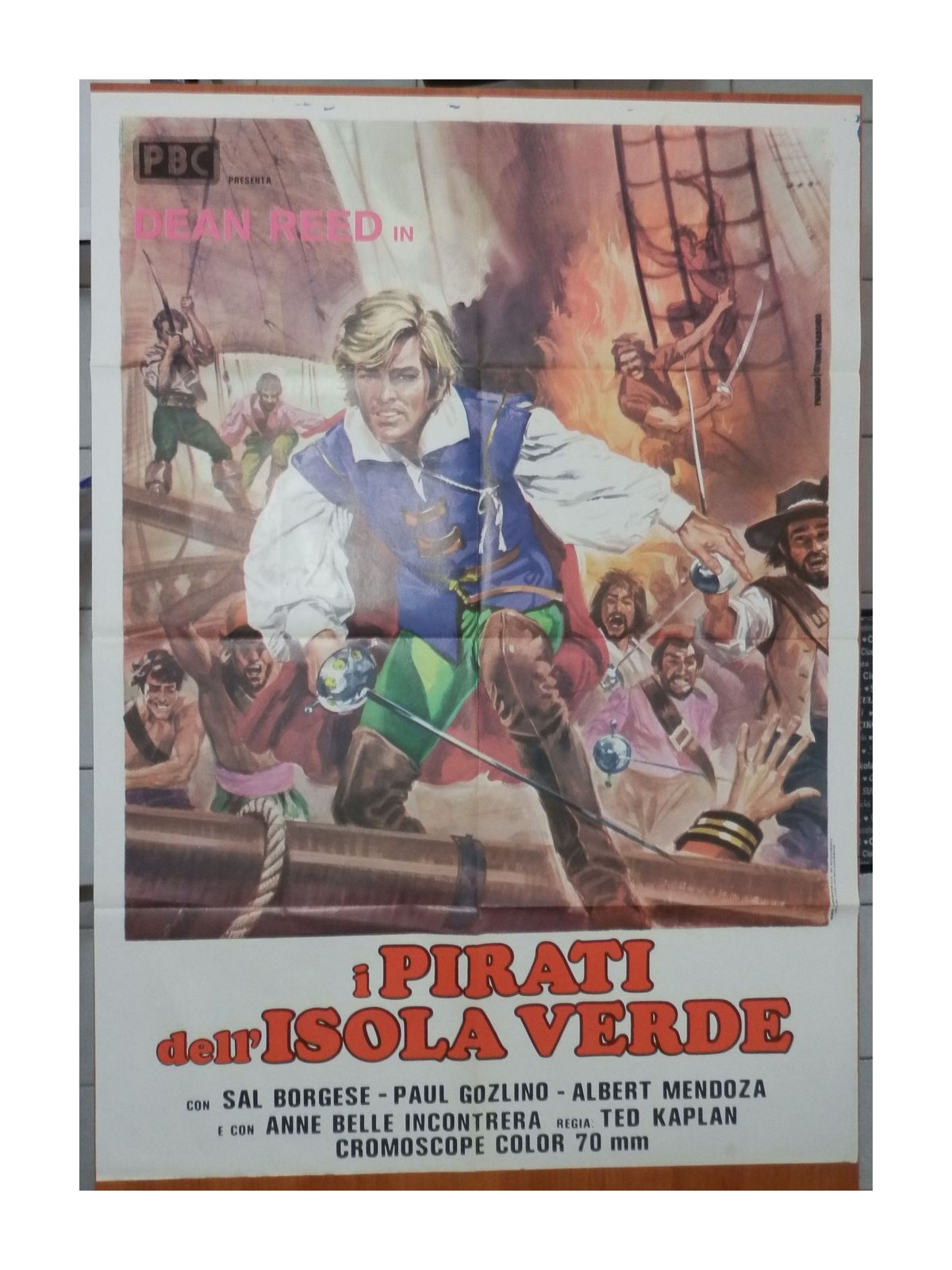 I PIRATI DELL'ISOLA VERDE Manifesto cinematografico originale 2F
