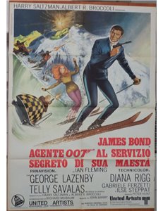 007 ON HER MAJESTY'S SECRET SERVICE Original Movie Poster 2F
