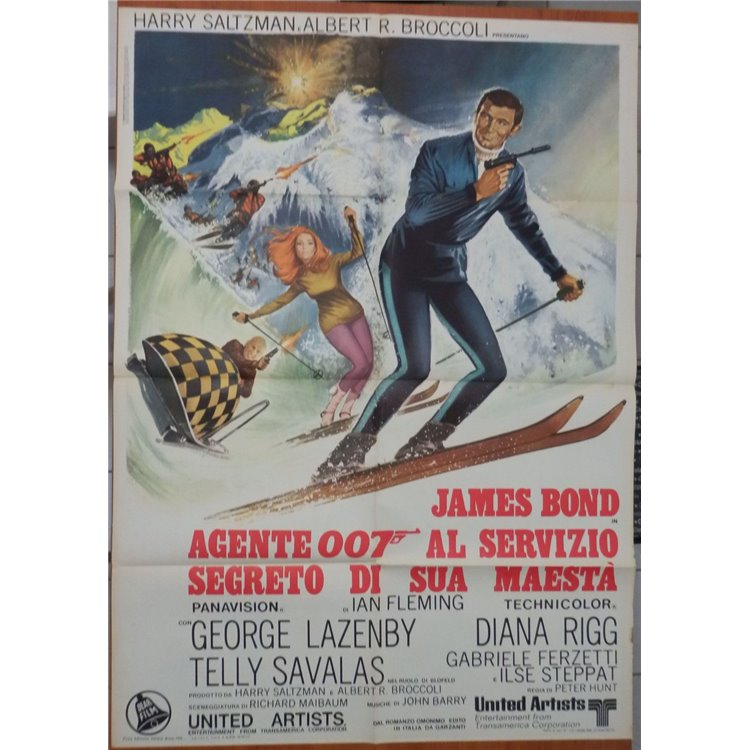 007 ON HER MAJESTY'S SECRET SERVICE Original Movie Poster 2F