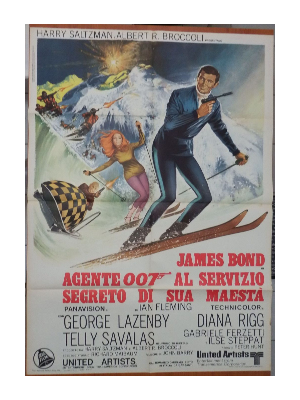 007 ON HER MAJESTY'S SECRET SERVICE Original Movie Poster 2F