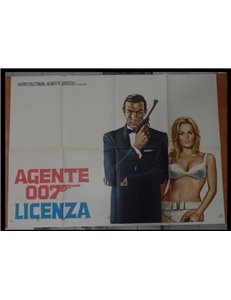 AGENTE 007 LICENZA DI UCCIDERE Manifesto cinematografico originale 4F