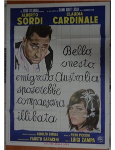 BELLO ONESTO EMIGRATO.. Manifesto cinematografico originale 2F