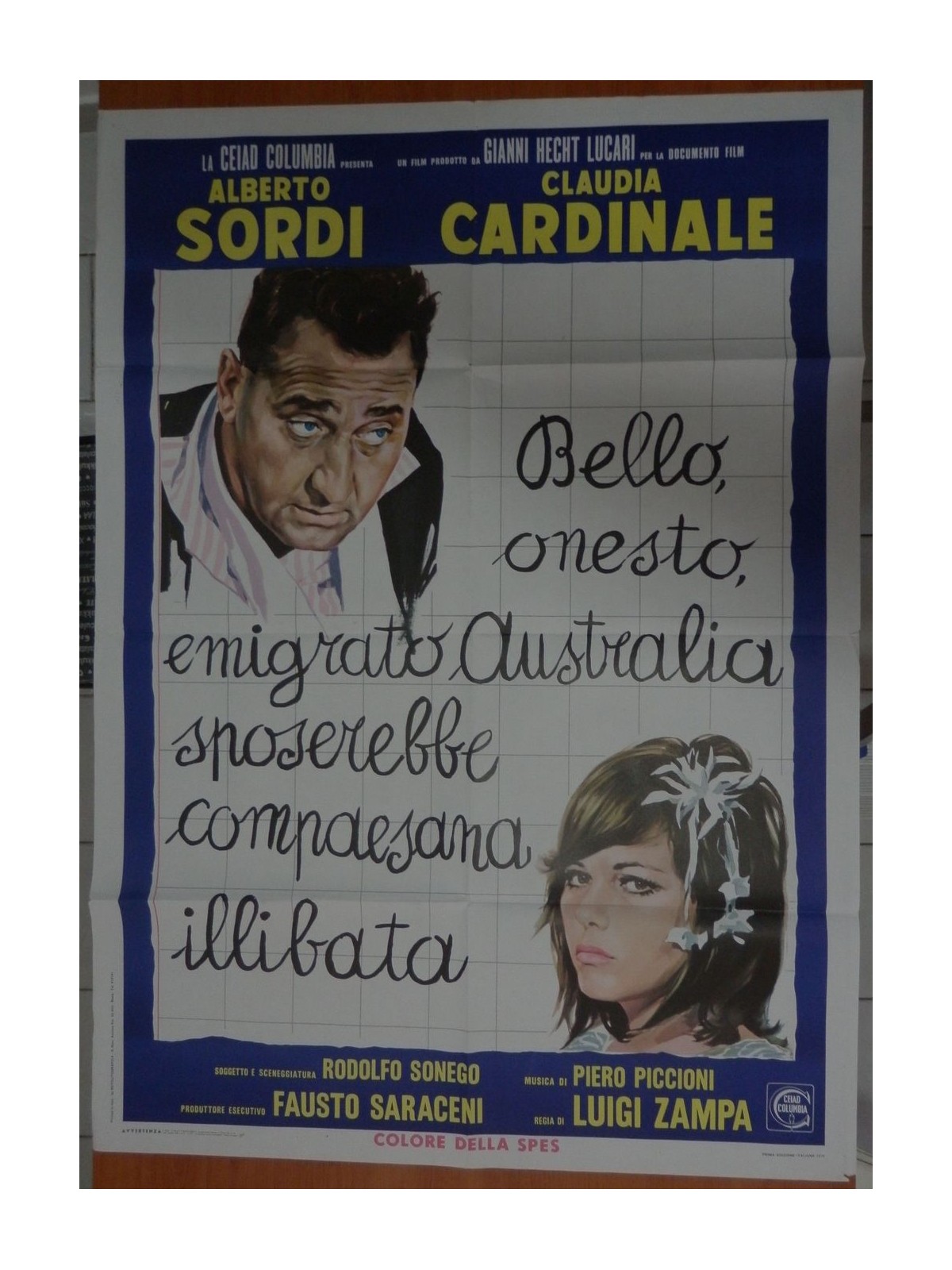 BEAUTIFUL HONEST EMIGRANT.. Original movie poster 2F