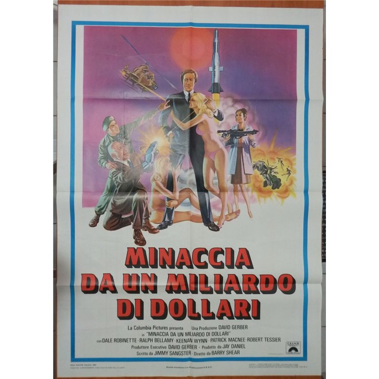 MINACCIA DA UN MILIARDO DI DOLLARI Manifesto cinematografico originale 2F