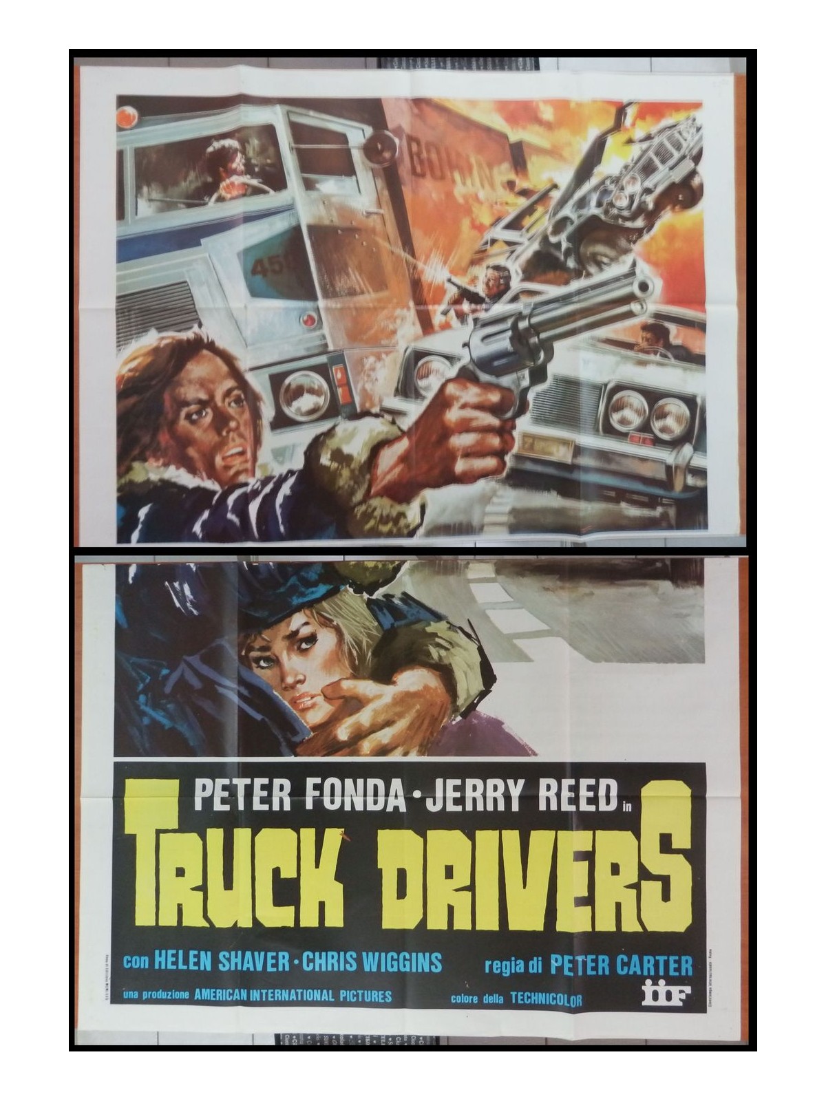 TRUCK DRIVERS Manifesto cinematografico originale 4F