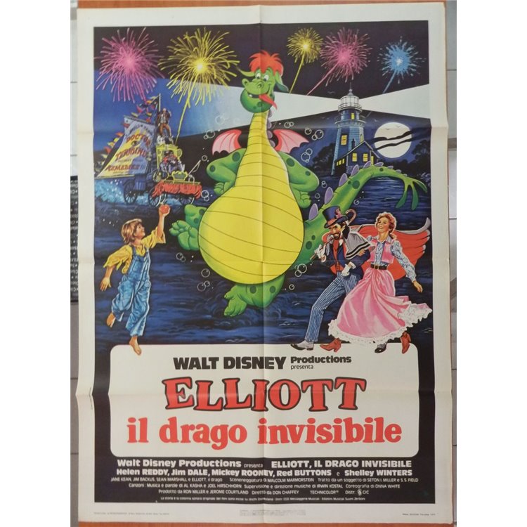 ELLIOTT IL DRAGO INVISIBILE Manifesto cinematografico originale 2F