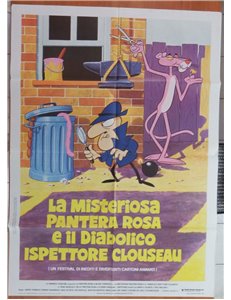 LA MISTERIOSA PANTERA ROSA E IL DIAB.. Manifesto cinematografico originale 2F