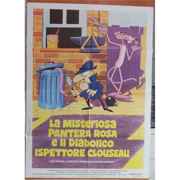 LA MISTERIOSA PANTERA ROSA E IL DIAB.. Manifesto cinematografico originale 2F