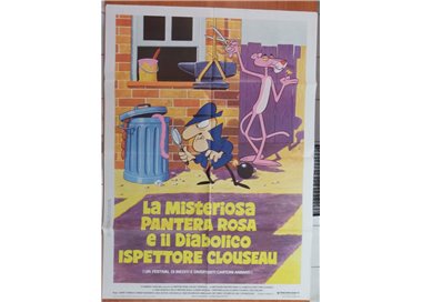 LA MISTERIOSA PANTERA ROSA E IL DIAB.. Manifesto cinematografico originale 2F