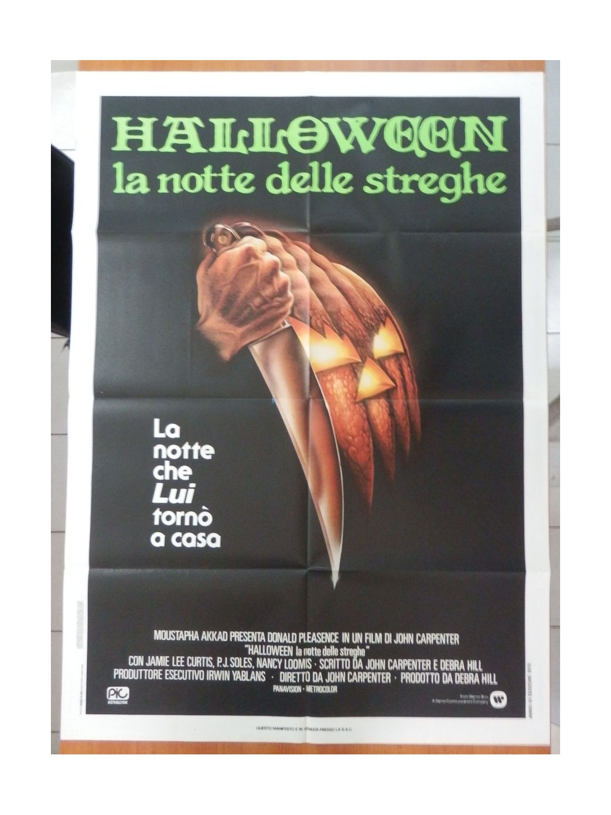 HALLOWEEN LA NOTTE DELLE STREGHE Manifesto cinematografico originale 2F