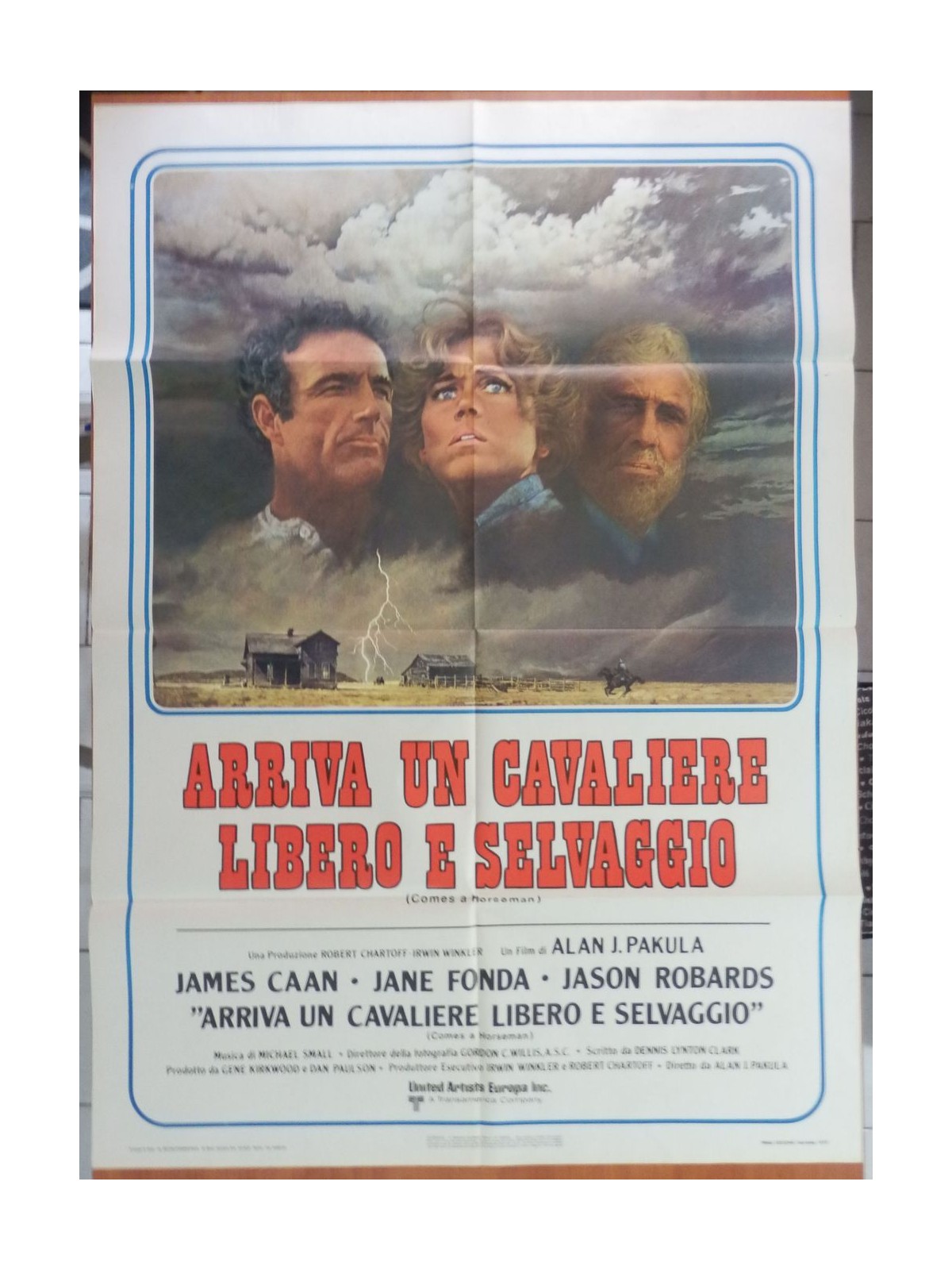 ARRIVA UN CAVALIERE LIBERO E SELVAGGIO Manifesto cinematografico originale 2F