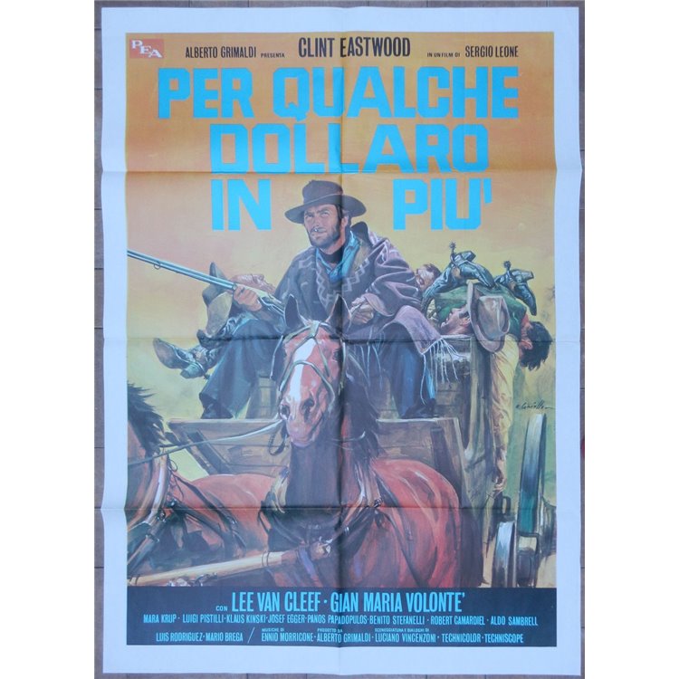PER QUALCHE DOLLARO IN PIU' Manifesto cinematografico originale 2F