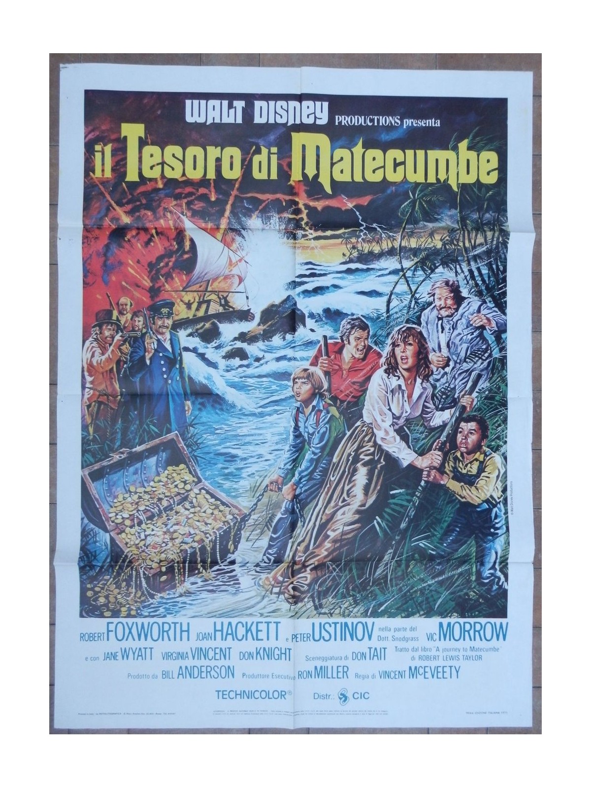 IL TESORO DI MATECUMBE Manifesto cinematografico originale 2F