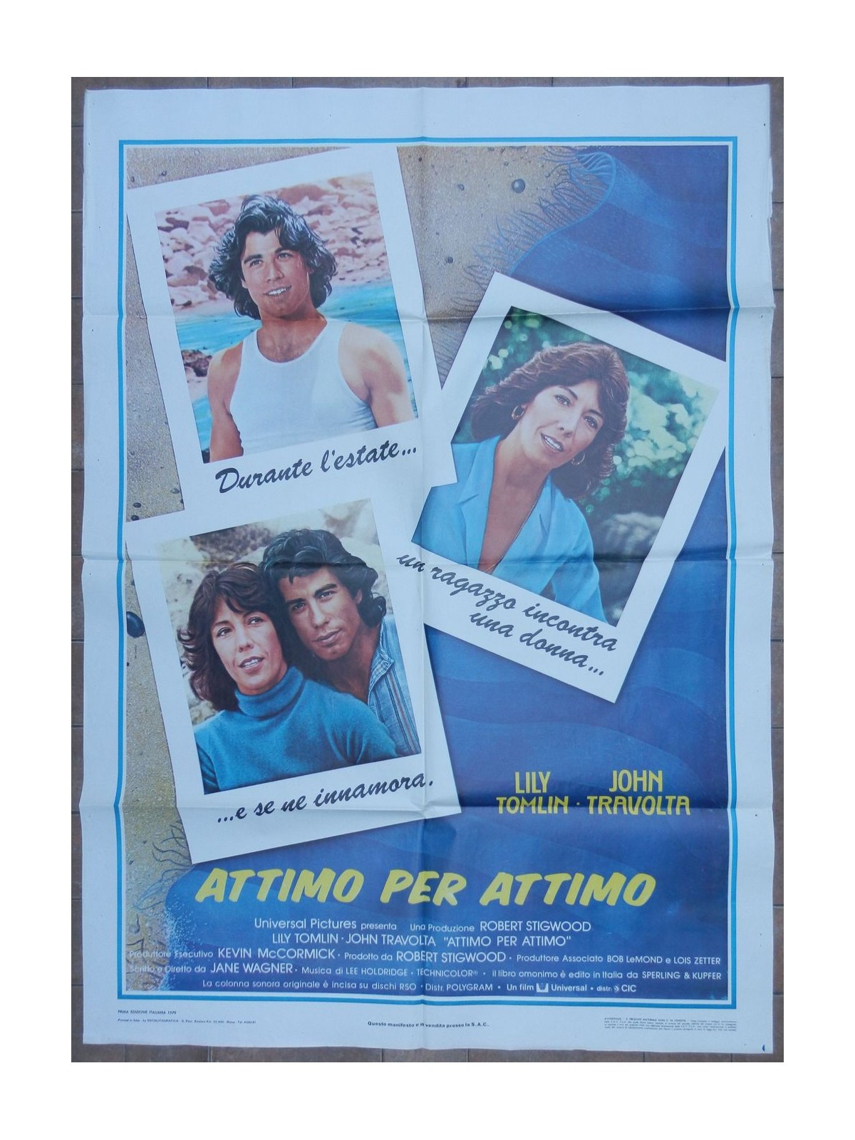 ATTIMO PER ATTIMO Manifesto cinematografico originale 2F