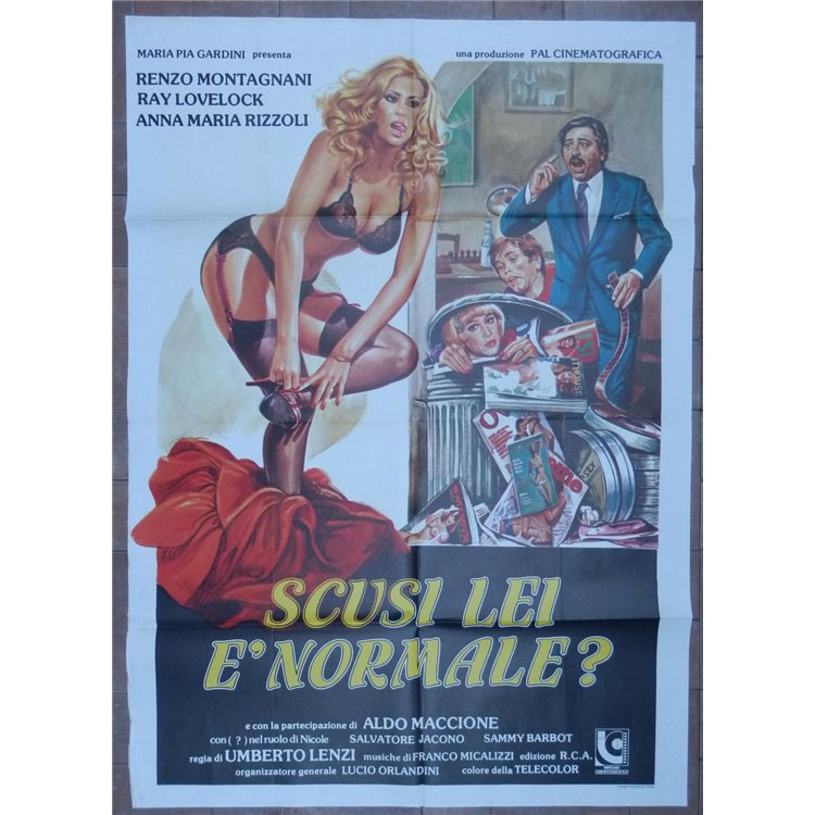 SCUSI LEI E' NORMALE? Manifesto cinematografico originale 2F