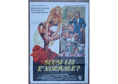 SCUSI LEI E' NORMALE? Manifesto cinematografico originale 2F