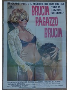 BRUCIA RAGAZZO BRUCIA Manifesto cinematografico originale 2F