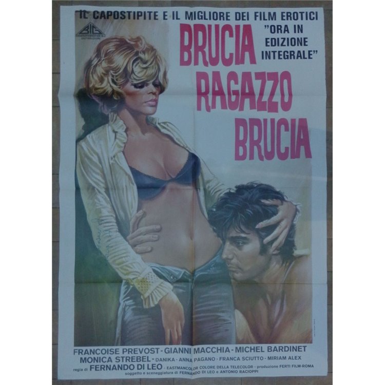 BRUCIA RAGAZZO BRUCIA Manifesto cinematografico originale 2F