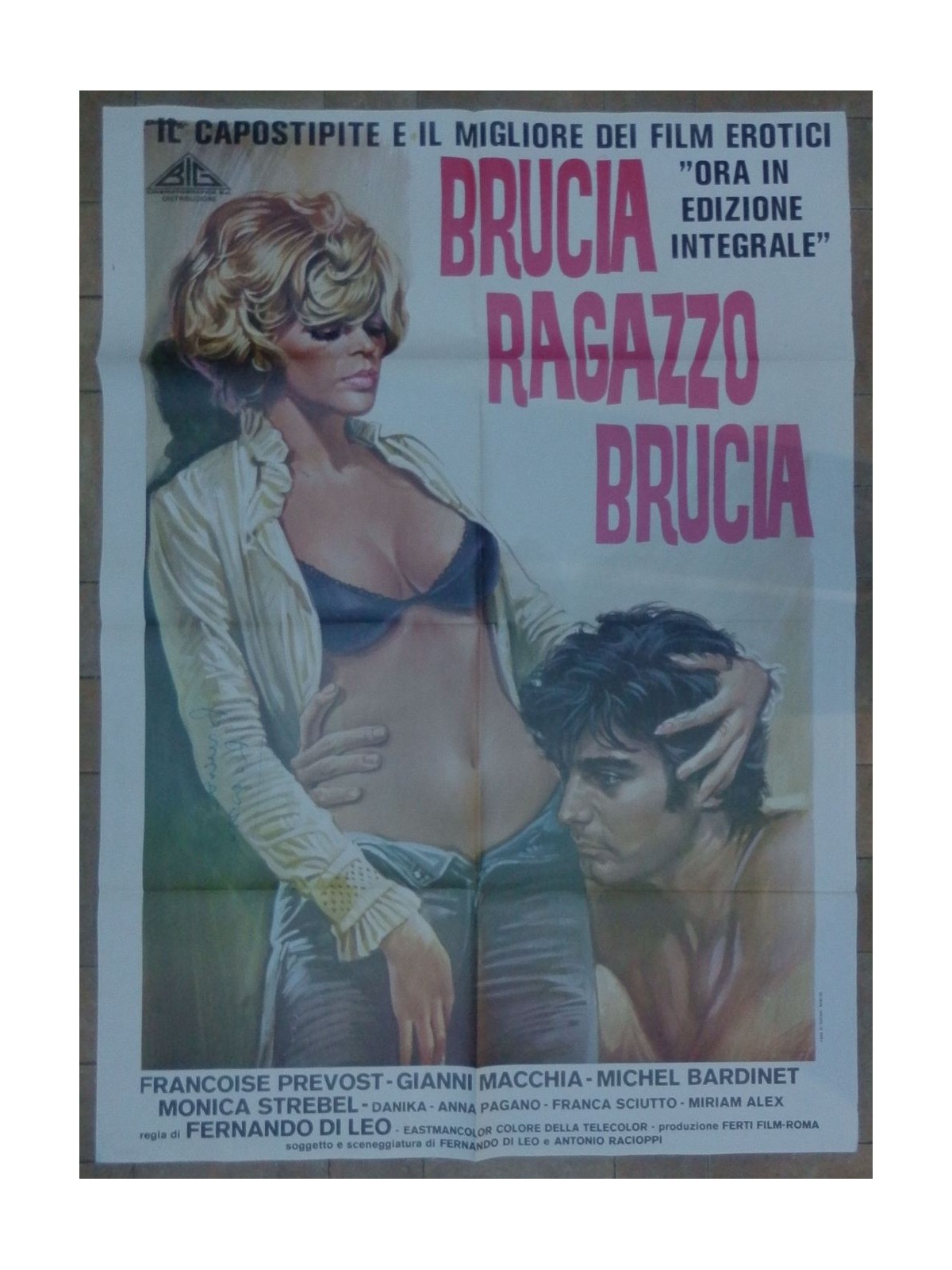 BRUCIA RAGAZZO BRUCIA Manifesto cinematografico originale 2F