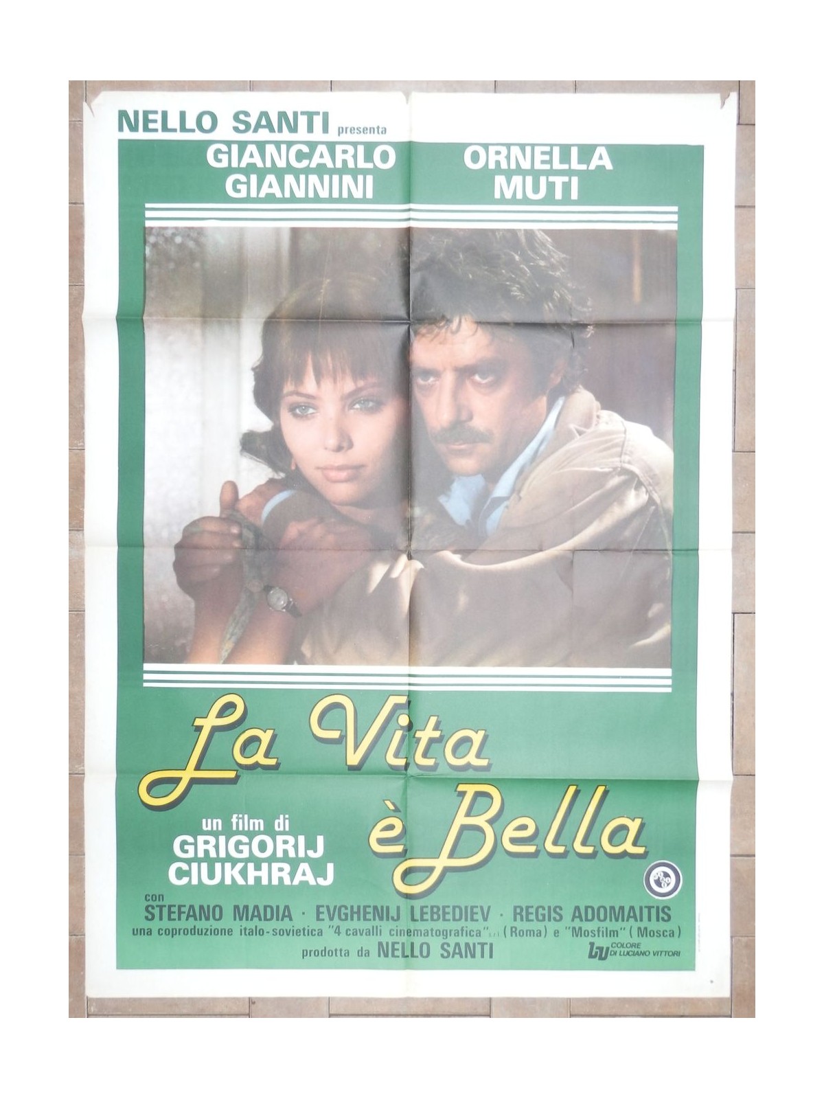 LA VITA E' BELLA Manifesto cinematografico originale 2F
