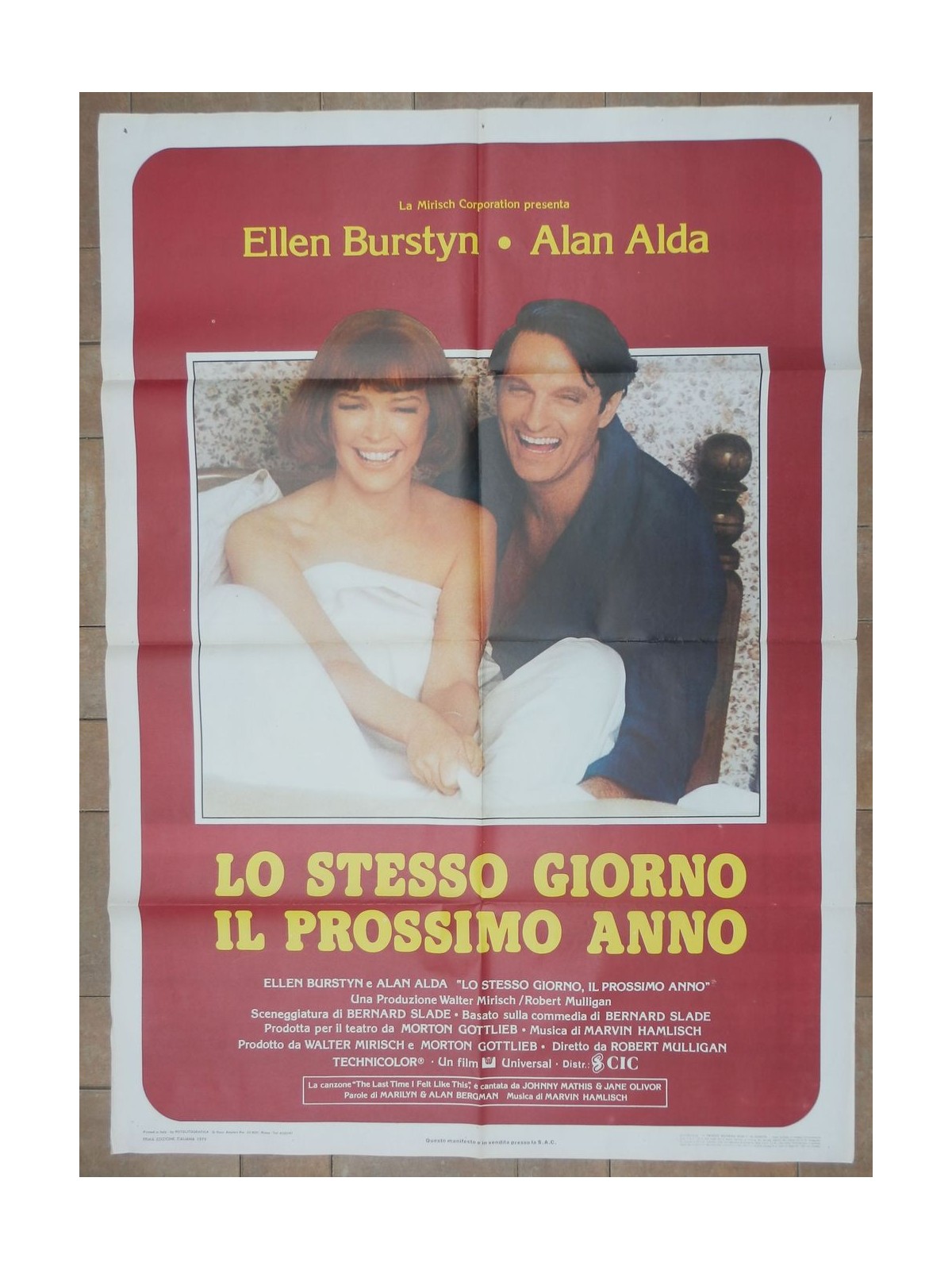 LO STESSO GIORNO IL PROSSIMO ANNO Manifesto cinematografico originale 2F