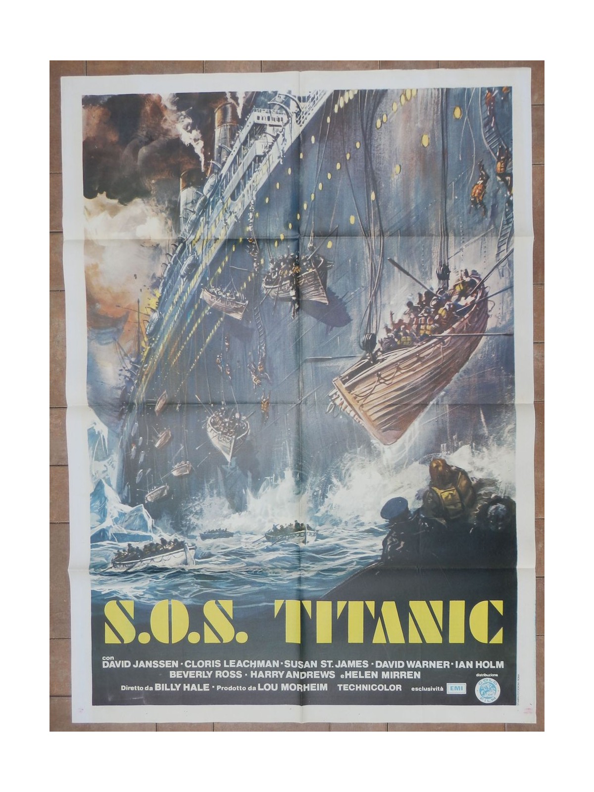 SOS TITANIC Manifesto cinematografico originale 2F