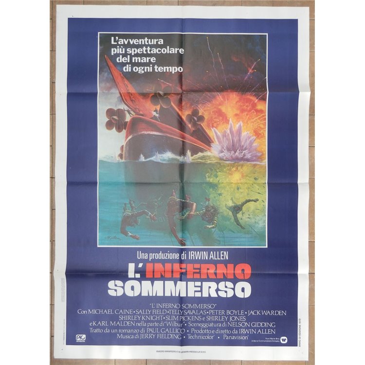 L'INFERNO SOMMERSO Manifesto cinematografico originale 2F a