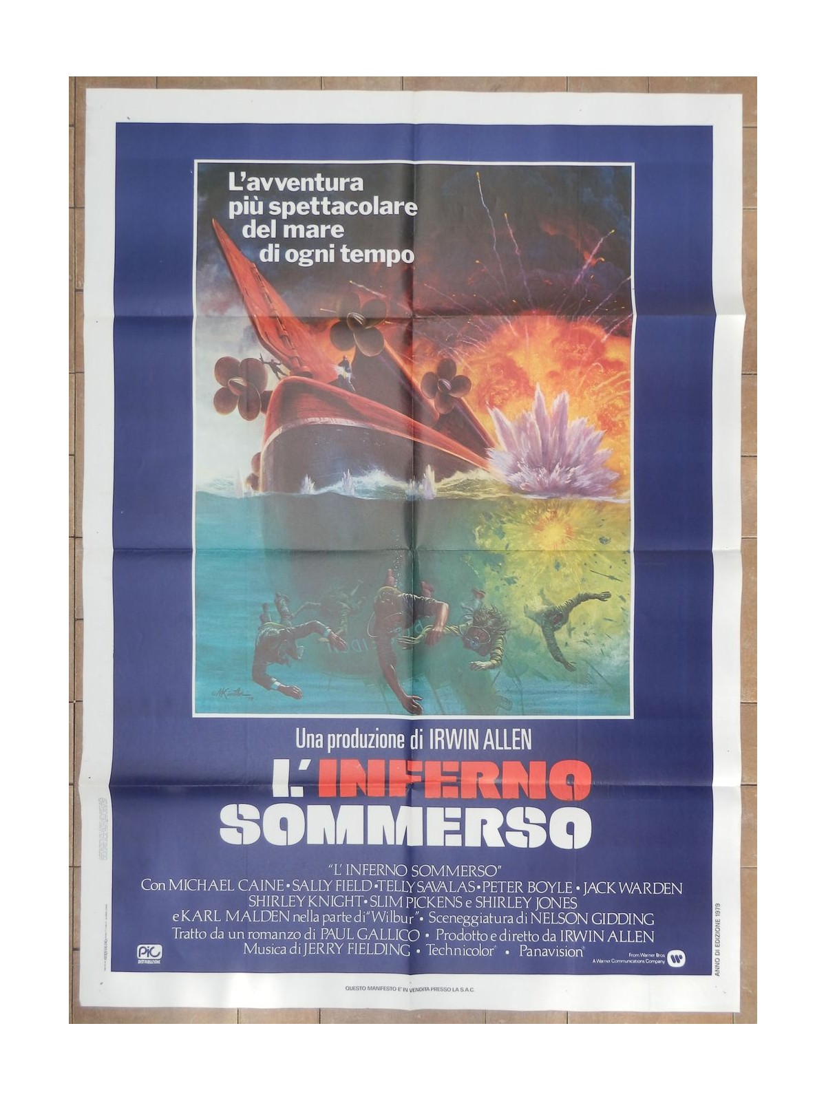 THE SUBMERGED HELL Original movie poster 2F a