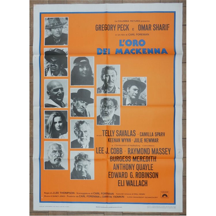 MACKENNA'S GOLD Original Movie Poster 2F