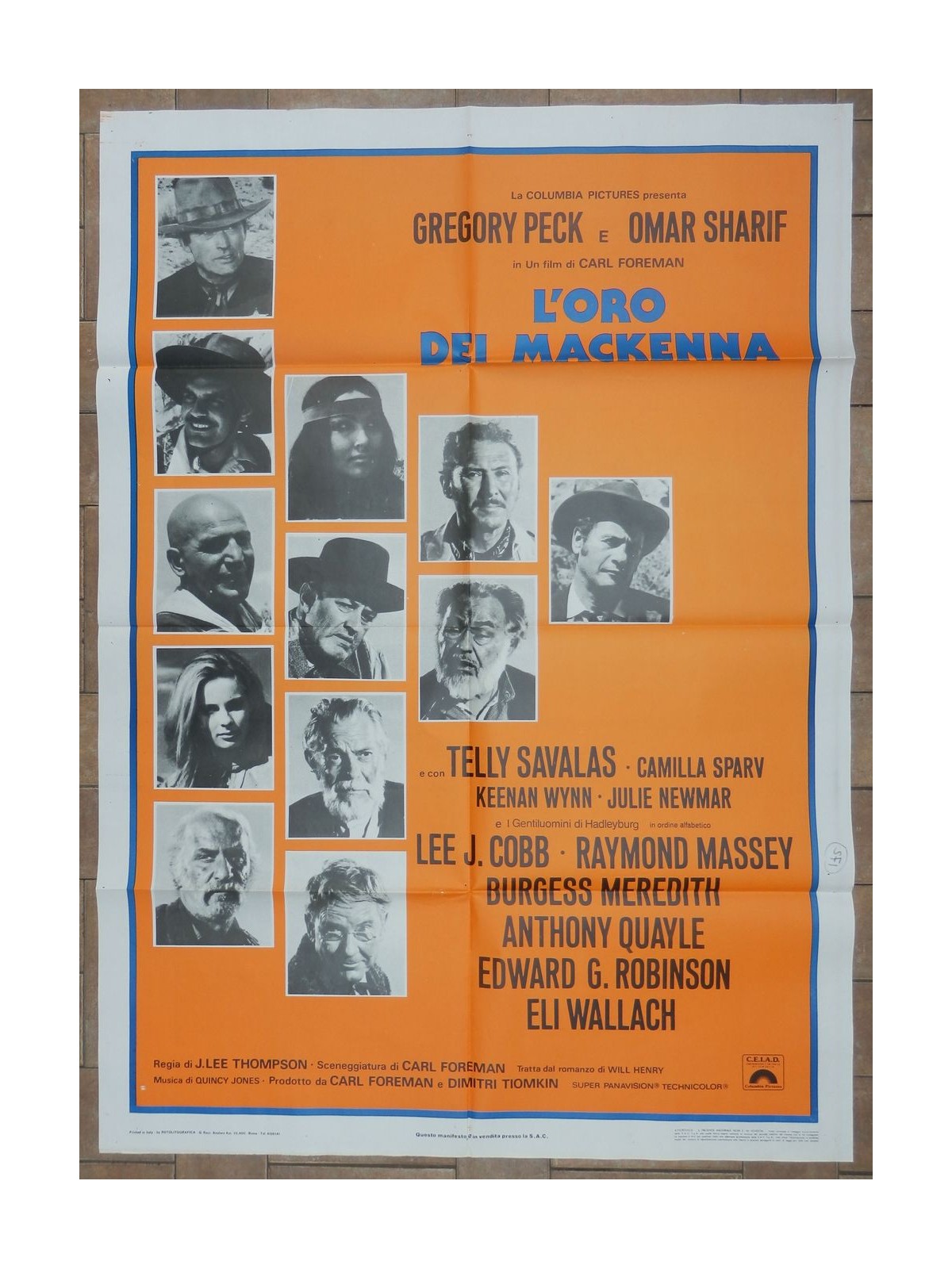 MACKENNA'S GOLD Original Movie Poster 2F