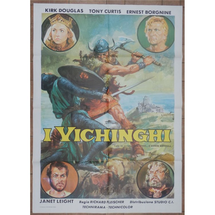 THE VIKINGS Original Movie Poster 2F