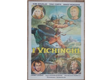 THE VIKINGS Original Movie Poster 2F