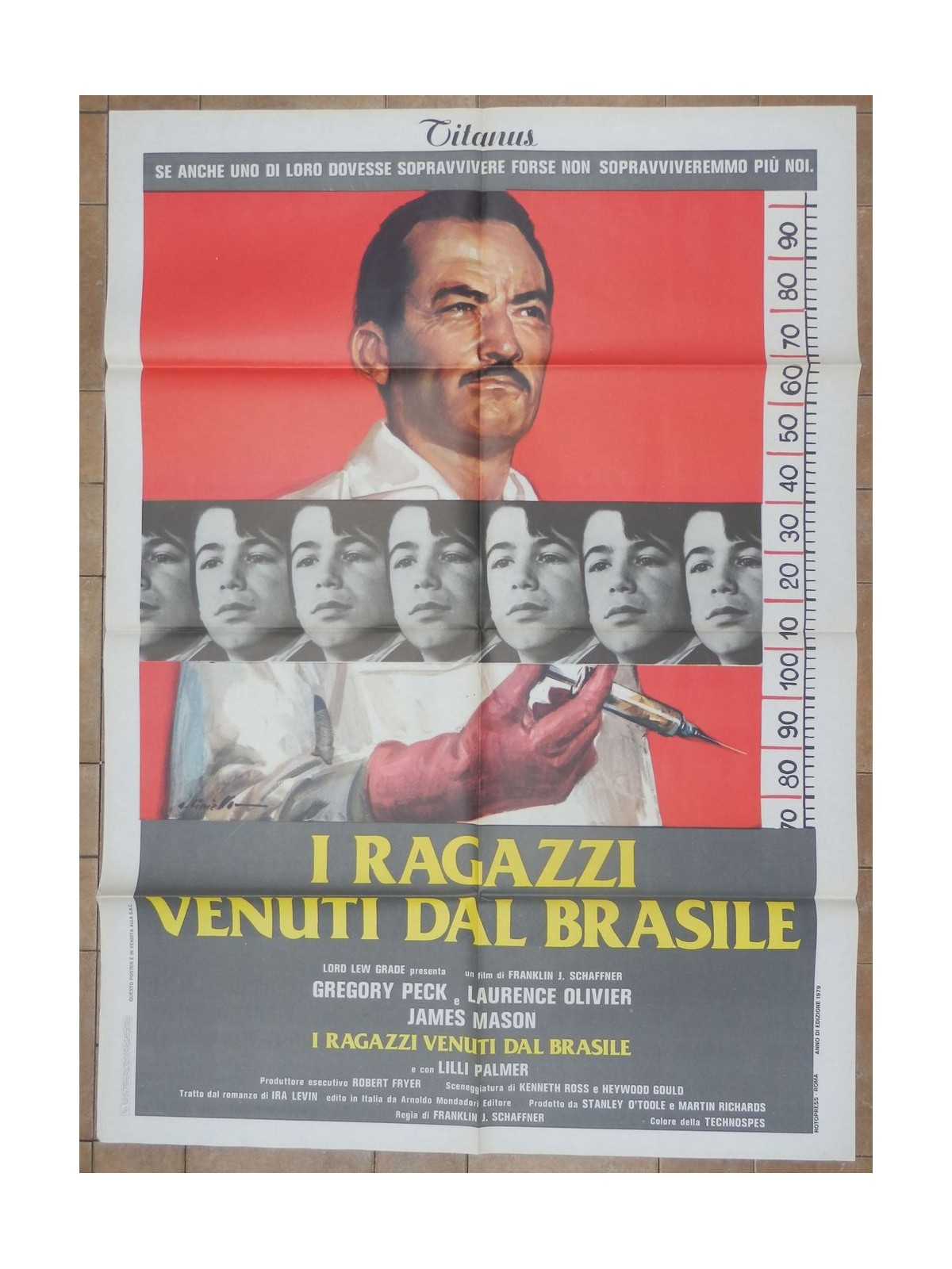 I RAGAZZI VENUTI DAL BRASILE Manifesto cinematografico originale 2F