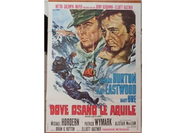 DOVE OSANO LE AQUILE Manifesto cinematografico originale 2F