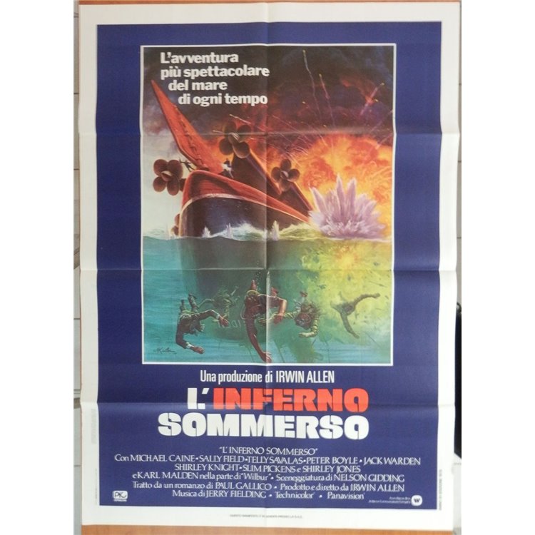 L'INFERNO SOMMERSO Manifesto cinematografico originale 2F