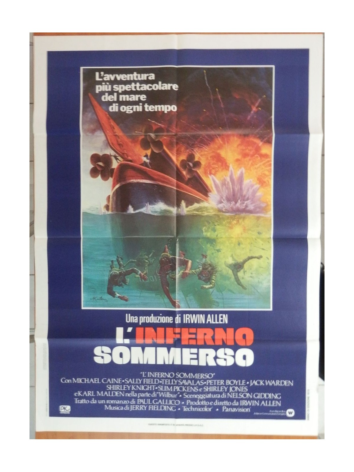 THE SUBMERGED HELL Original 2F Movie Poster