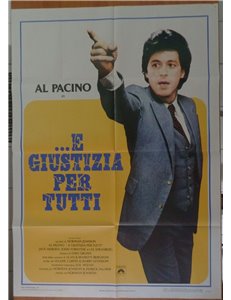 E GIUSTIZIA PER TUTTI Manifesto cinematografico originale 2F