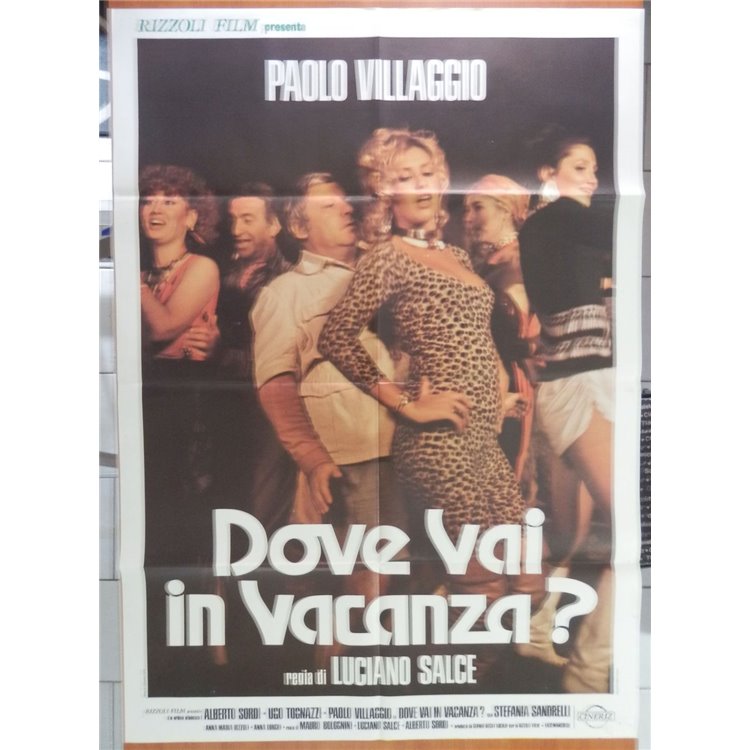 DOVE VAI IN VACANZA? Manifesto cinematografico originale 2F