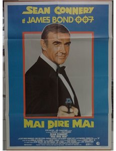 007 MAI DIRE MAI Manifesto cinematografico originale 2F