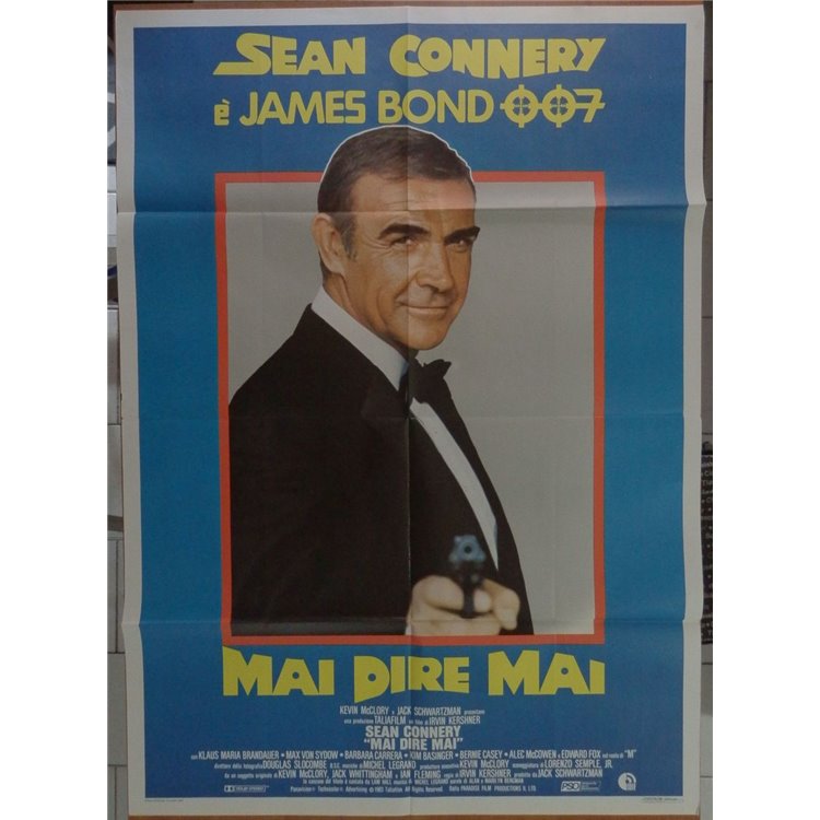 007 MAI DIRE MAI Manifesto cinematografico originale 2F