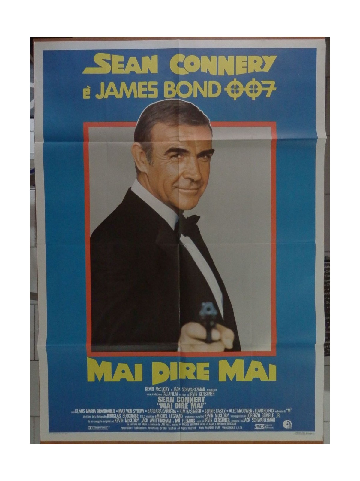007 MAI DIRE MAI Manifesto cinematografico originale 2F