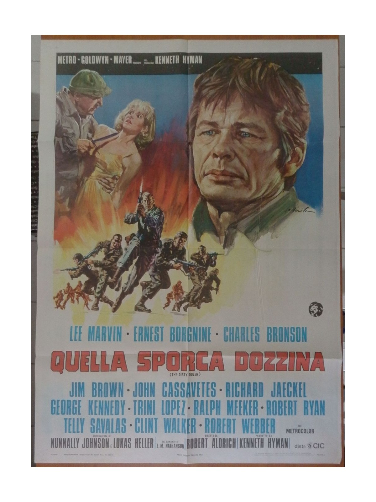 QUELLA SPORCA DOZZINA Manifesto cinematografico originale 2F