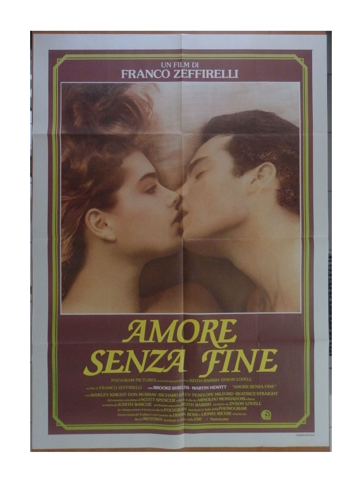 AMORE SENZA FINE Manifesto cinematografico originale 2F