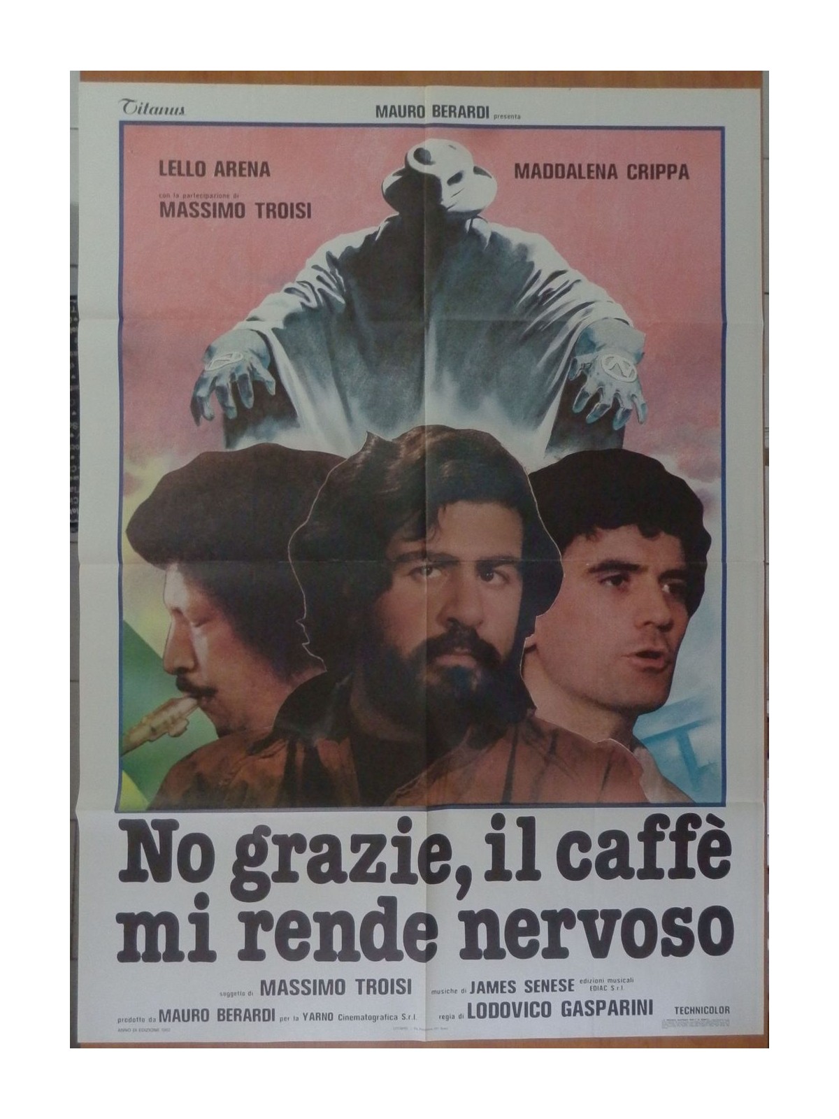 NO THANKS COFFEE MAKES ME NERVOUS Original Movie Poster 2F