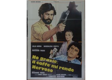 NO GRAZIE, IL CAFFE' MI RENDE NERVOSO Manifesto cinematografico originale 2F