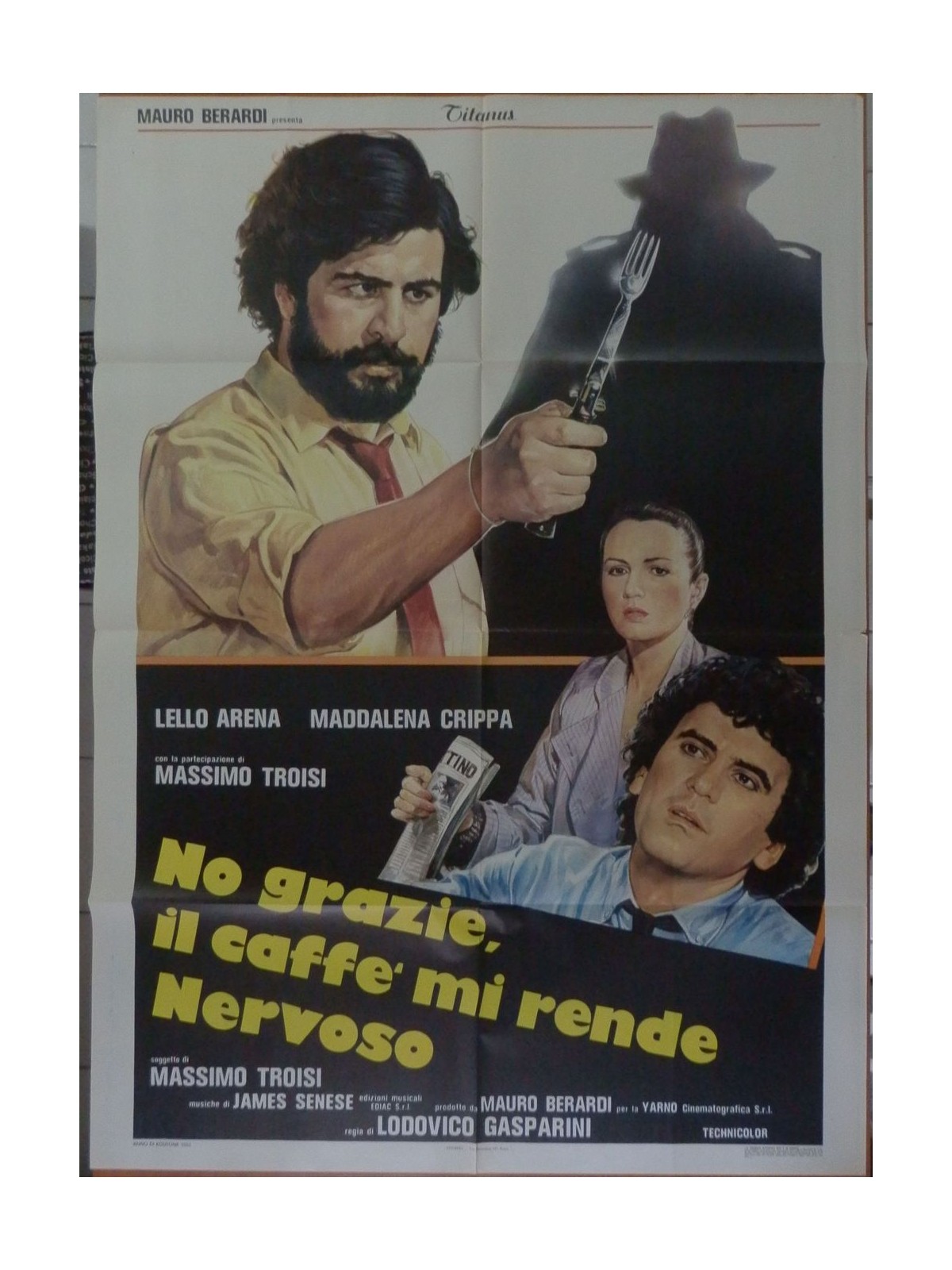NO THANKS, COFFEE MAKES ME NERVOUS Original Movie Poster 2F